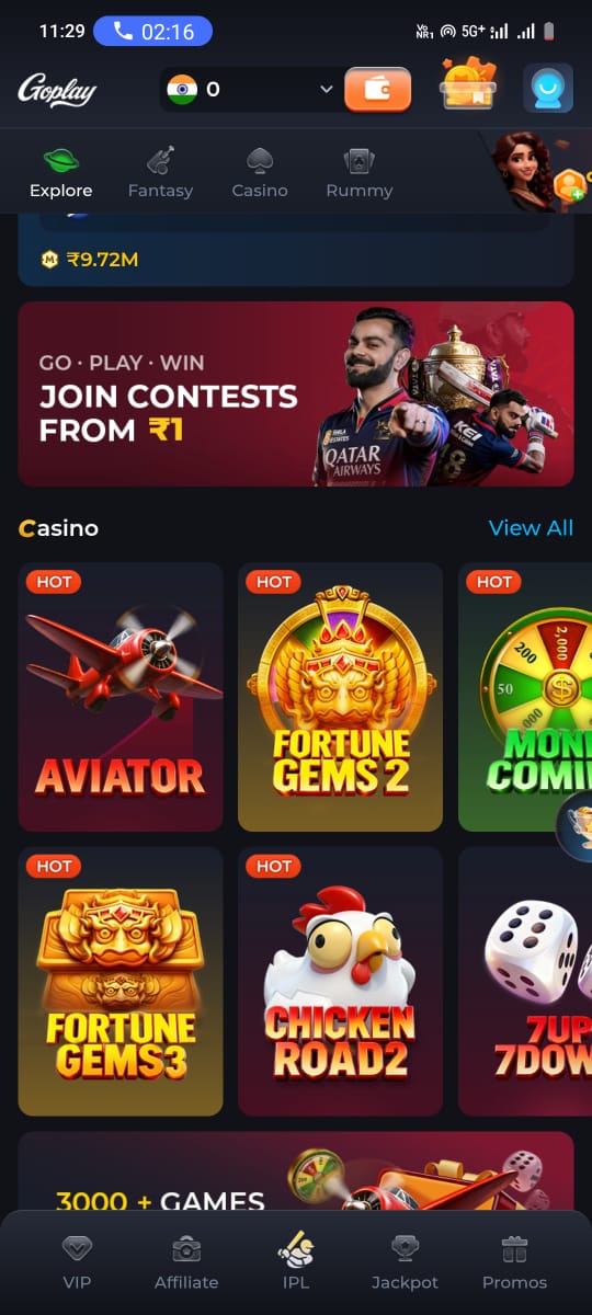 GoPlay11 cash withdrawal